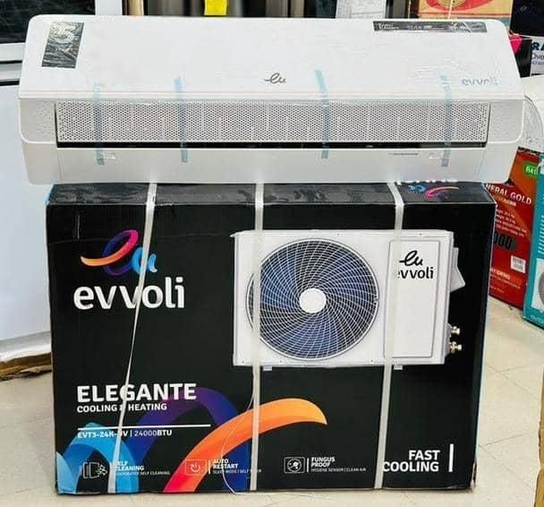 کولر گازی اسپلیت ۲۴۰۰۰ دور ثابت ایوولی مدل EVCIS–۲۴K-UV